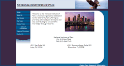 Desktop Screenshot of nationalinstituteofpain.org