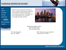 Tablet Screenshot of nationalinstituteofpain.org